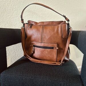 Classic Brown Shoulder Bag XL